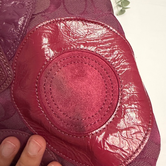 Coach Ashley Pieced Patchwork Satchel w Strap Shoulder Bag  Rare - Picture 9 of 16